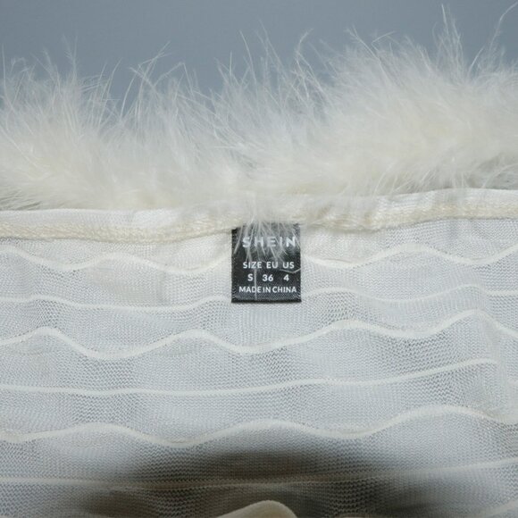 Strapless Fuzzy Tube Top - SHEIN - Picture 3 of 6